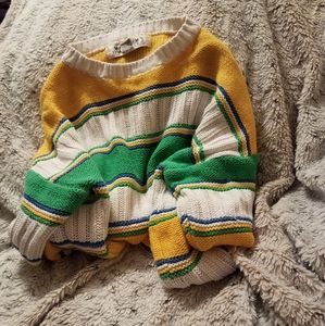 Vintage Multi-Color Striped Sweater